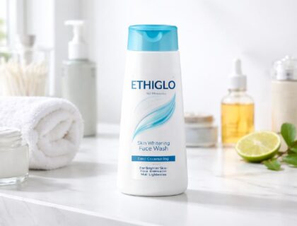 Close-up of facial skin texture showing mild redness and dryness to illustrate irritation risk