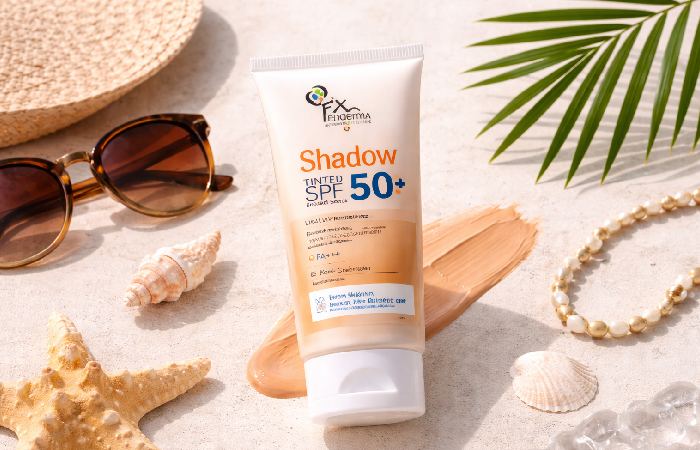 Fixderma Shadow tinted sunscreen SPF 50 broad spectrum