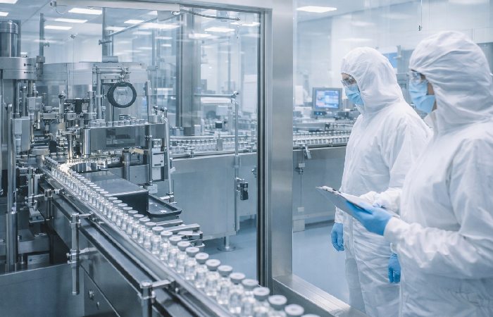 Pharmaceutical aseptic manufacturing cleanroom facility