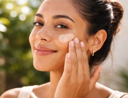 Tinted Sunscreen Application for Daily Sun Protection