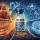 TB-500 peptide research illustration for tissue repair