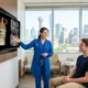 Patient and oral surgeon consulting about wisdom teeth removal, comparing dental services in Dallas, TX.
