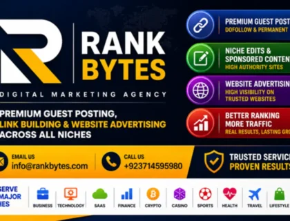 Rank Bytes guest posting packages and white hat link building services