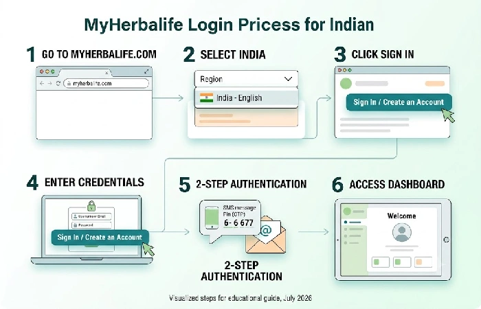 Step-by-step MyHerbalife login process for Indian users