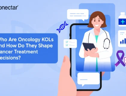 Oncology KOLs influencing cancer treatment decisions illustration